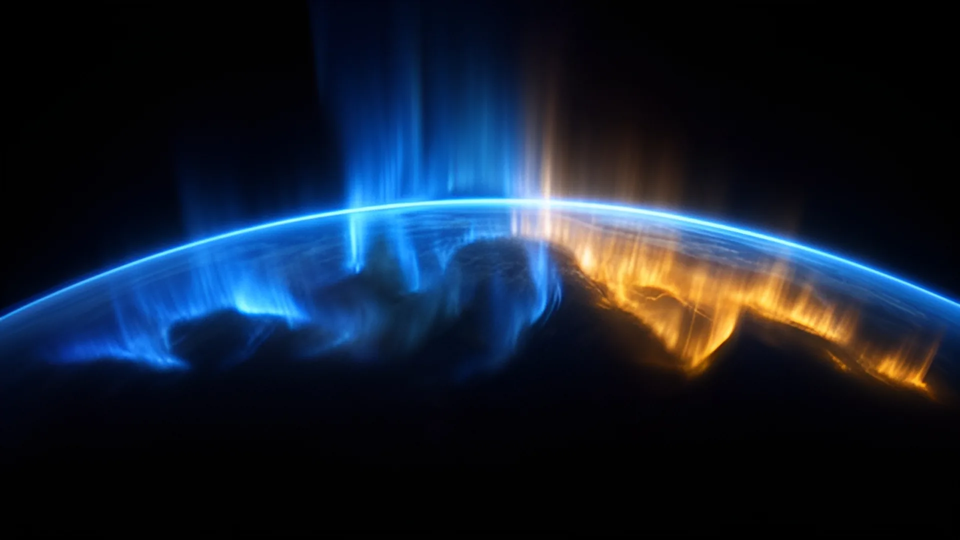 Aurora over Earth's limb